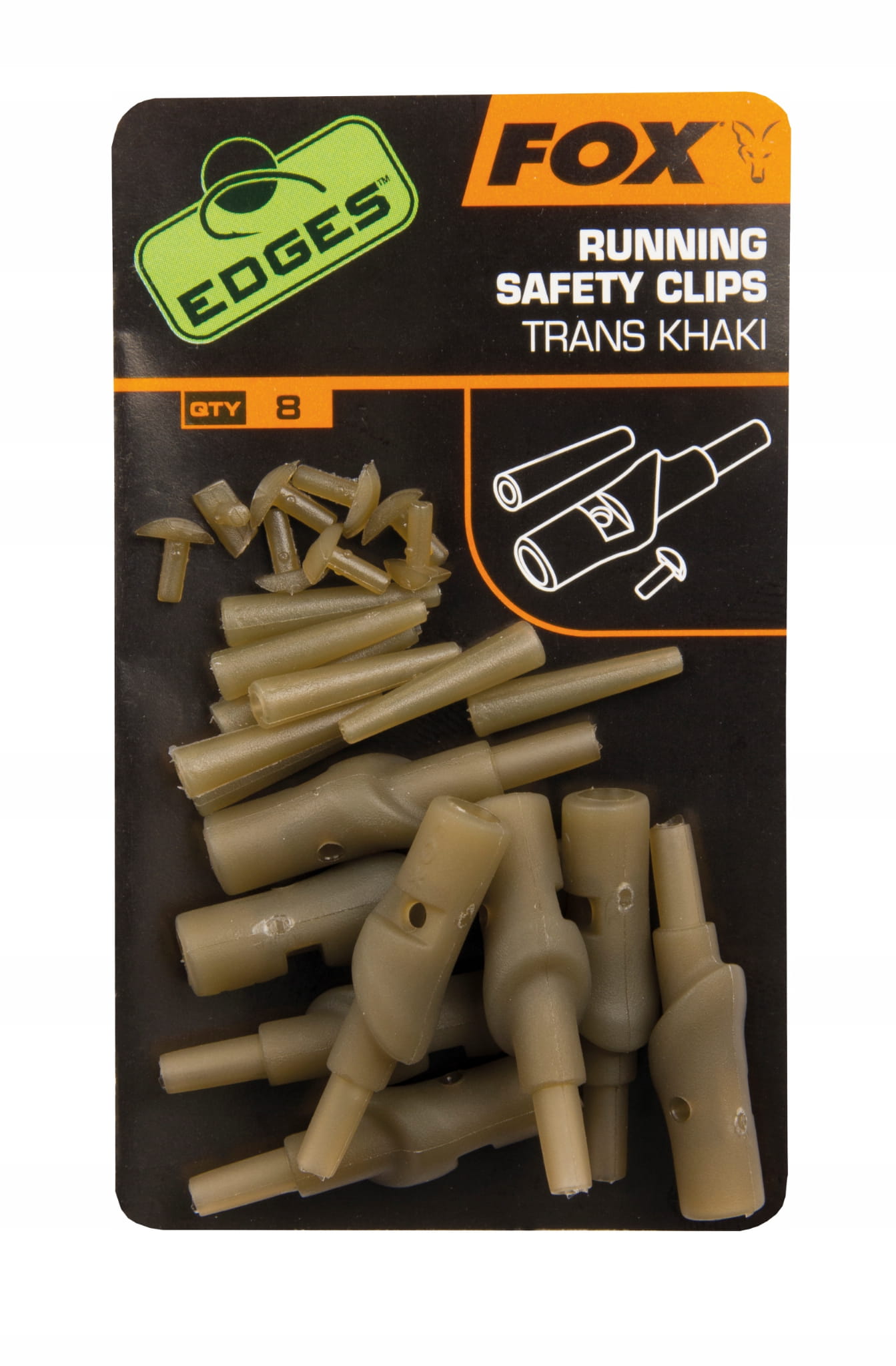 Fox Edges Running Safety Clips (CAC582)