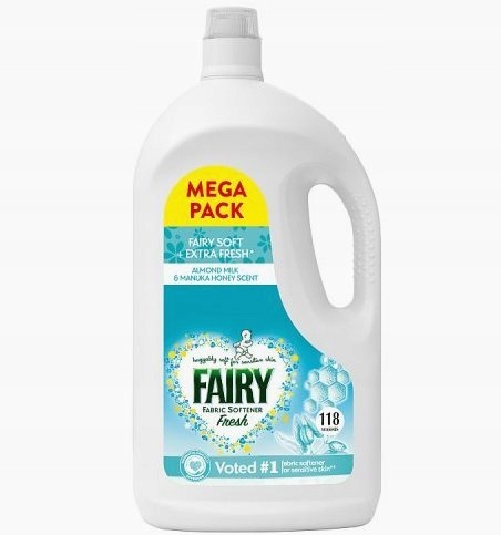Fairy Soft Extra Fresh Non Bio Płyn do płukania tkanin 118 prań 3,894l
