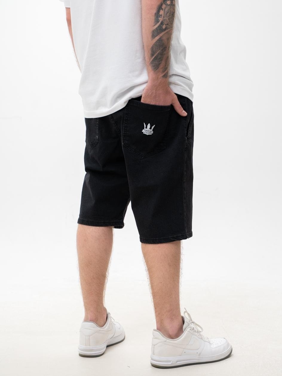 Krátké Kraťasy Šortky Baggy Pánské Široké Černé Jigga L