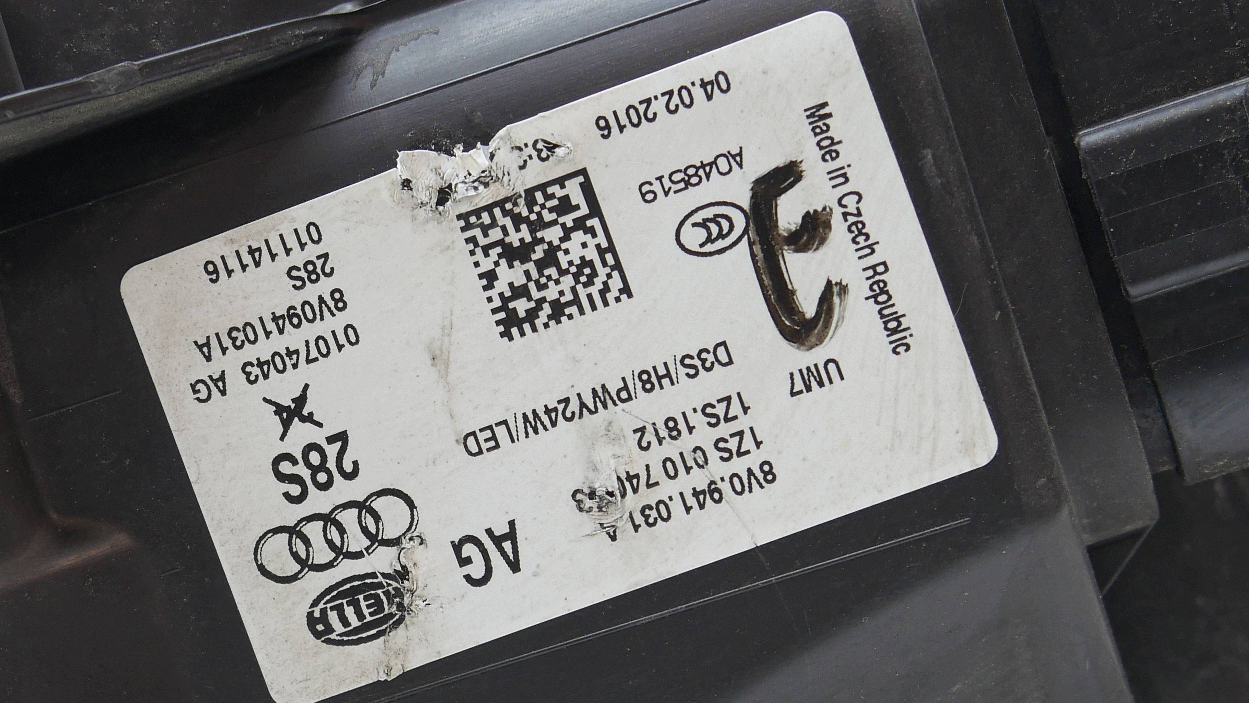 REFLEKTOR light left front left front BI-XENON AUDI A3 8V 8V0941031A UK