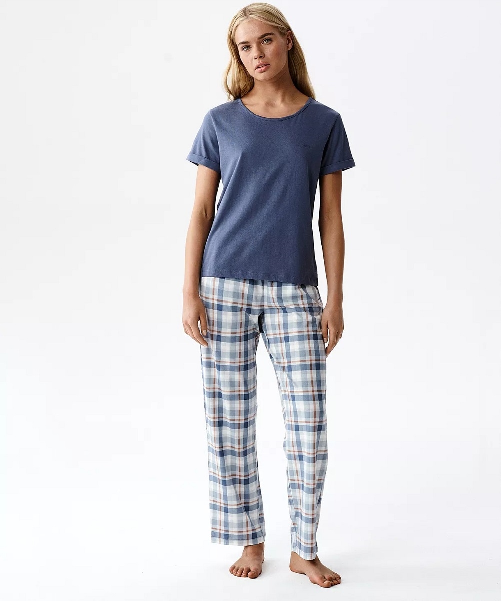 Dámské Bavlněné Pyžamo S Modalem Atlantic NLP513/GRAFIT/S