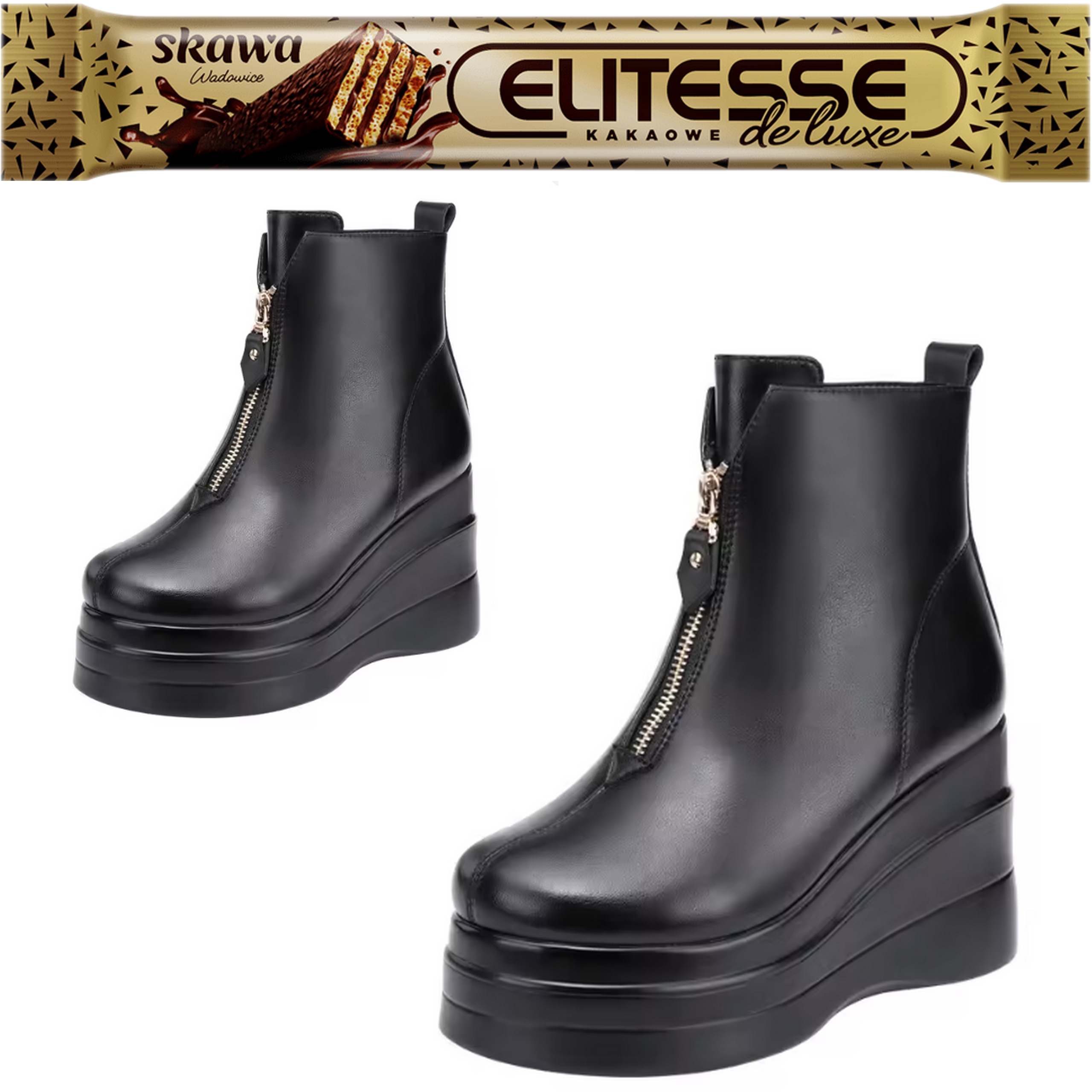 Boty Kotníkové Boty Zimní 2025 Vysoké Podpatky 8 cm eko kůže vel. 41 Nové