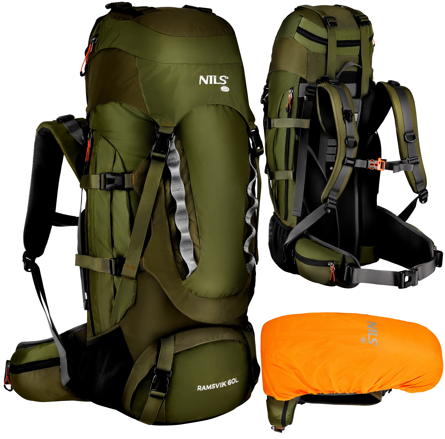Plecak Wyprawowy Nils Camp 60L Turystyczny Trekkingowy Górski Mocny Pojemny
