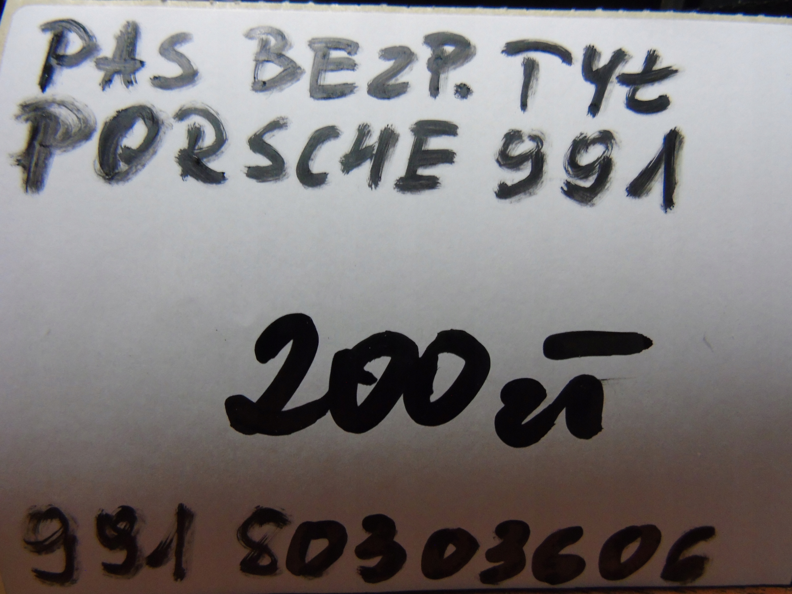 IDEALNY GURTEN SICHERHEITS HINTEN PORSCHE 991 1