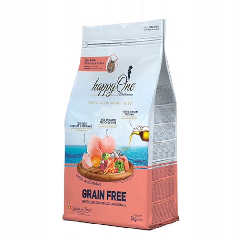 HappyOne Grain-Free Mediterraneum Cat 2 kg pro dospělé kočky