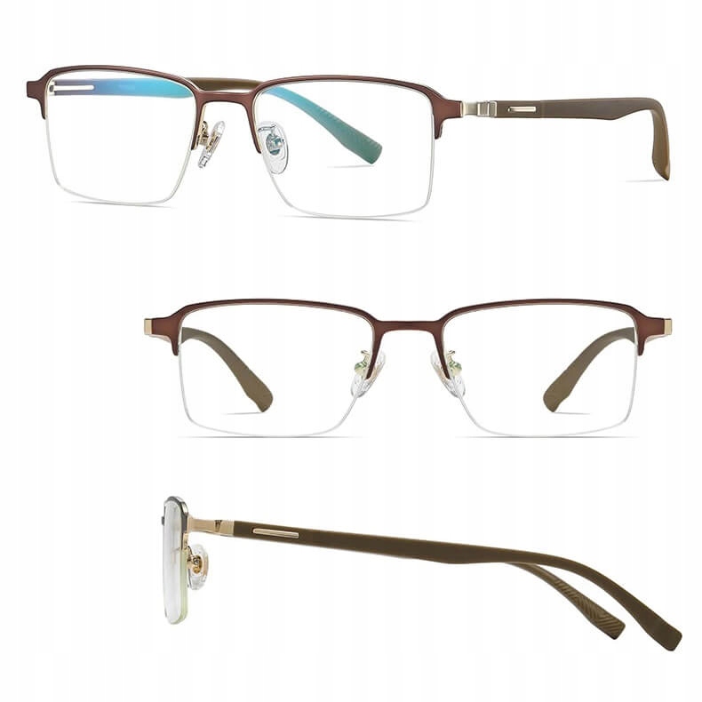 Ultralehké brýle Bez Dioptrií Titanové Blue Light pro počítač Unisexové obroučky