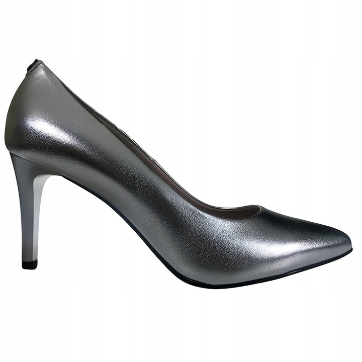 Kobaltové lodičky z kůže, klasické kožené lodičky Sala 37