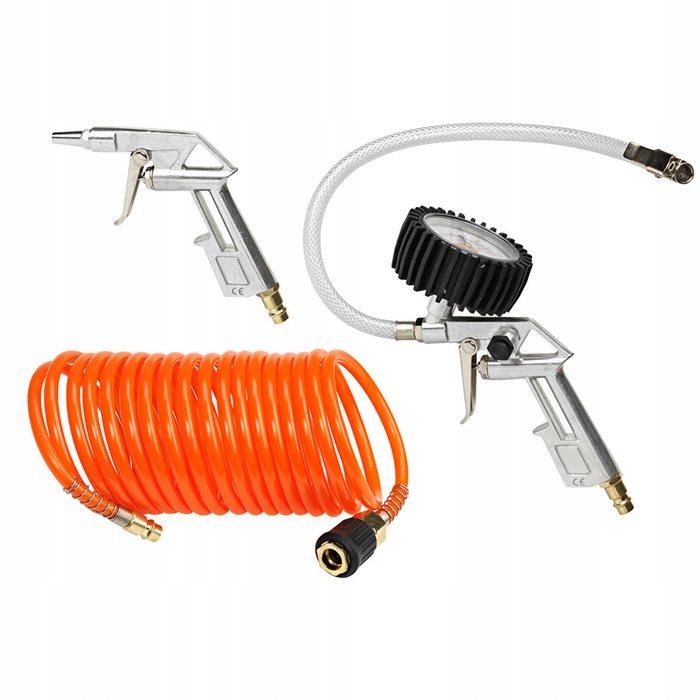 Пневматический комплект из 3 частей спиральный шланг