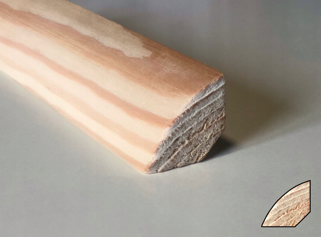 Ćwierćwałek SOSNA wypukły 19mm 200cm