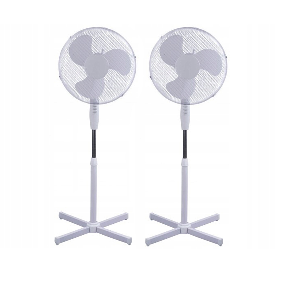 2xWENTYLATOR WIATRAK STOJĄCY PODŁOGOWY MOCNY DUŻY