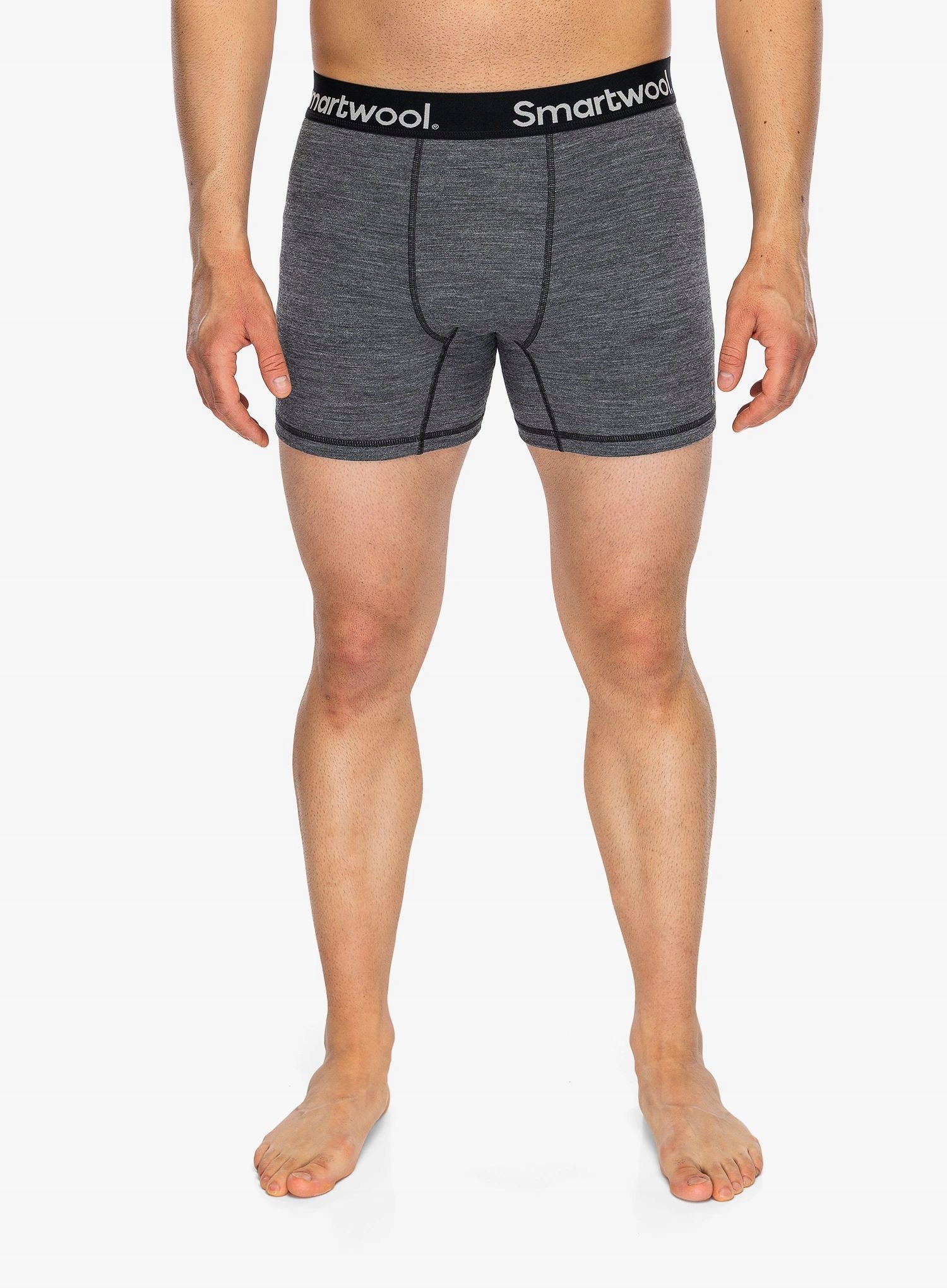 Bokserki termoaktywne Smartwool Active Boxer Brief Boxed medium gray L