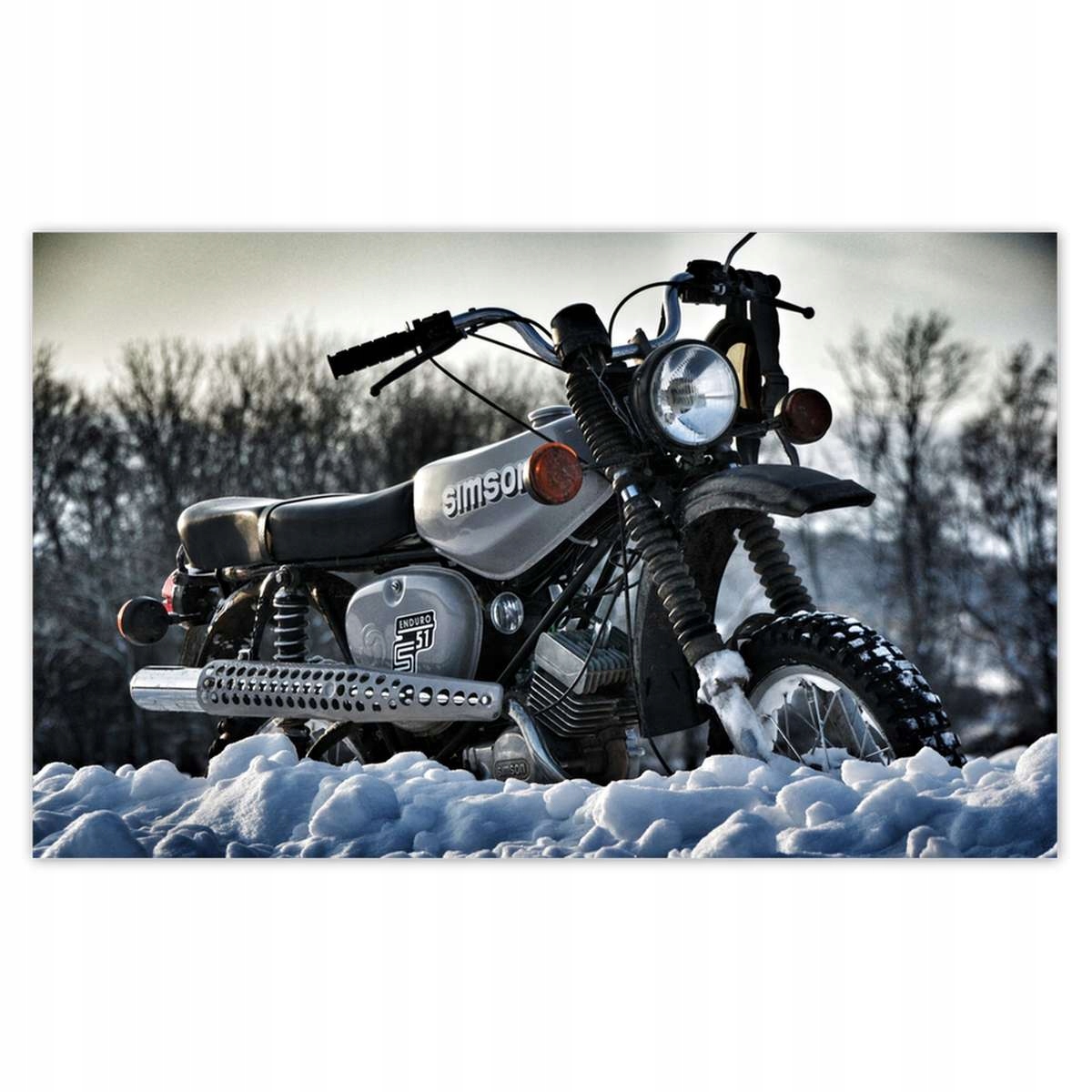 Fototapety 520x318 Simson S51 Enduro v zime
