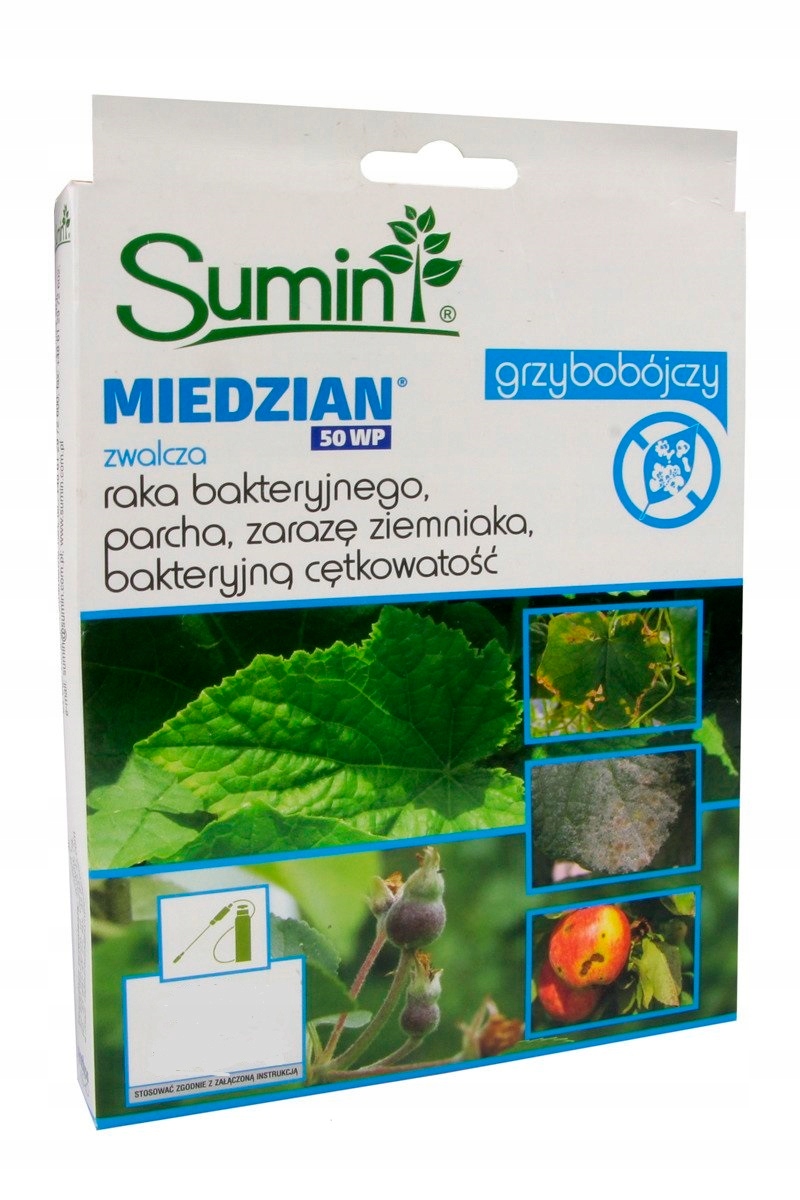 

Miedzian 50 Wp Grzybobójczy Zaraza Parch 100G