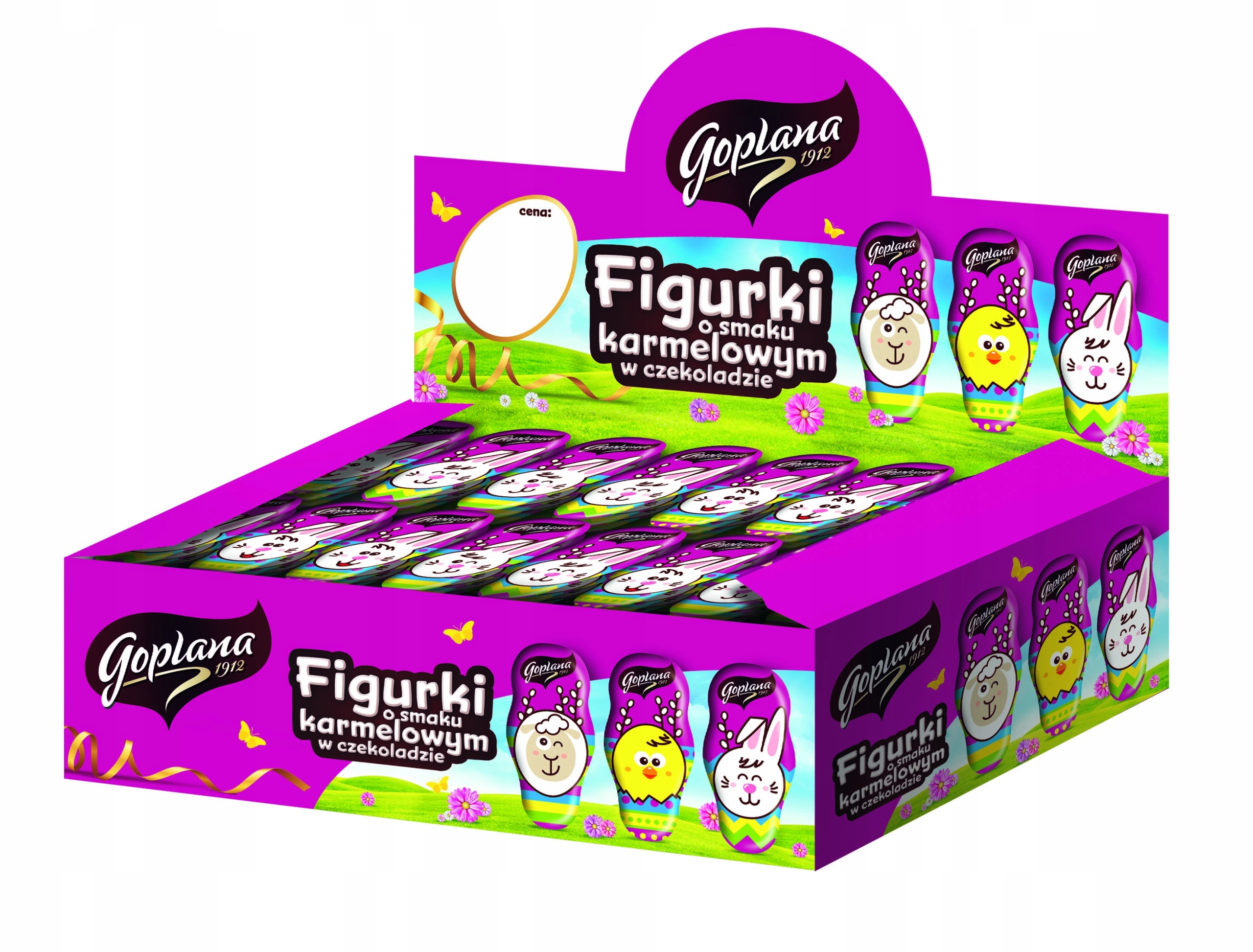 Figurka Goplana zając karmelowy w czekoladzie 30 g x 80 szt.