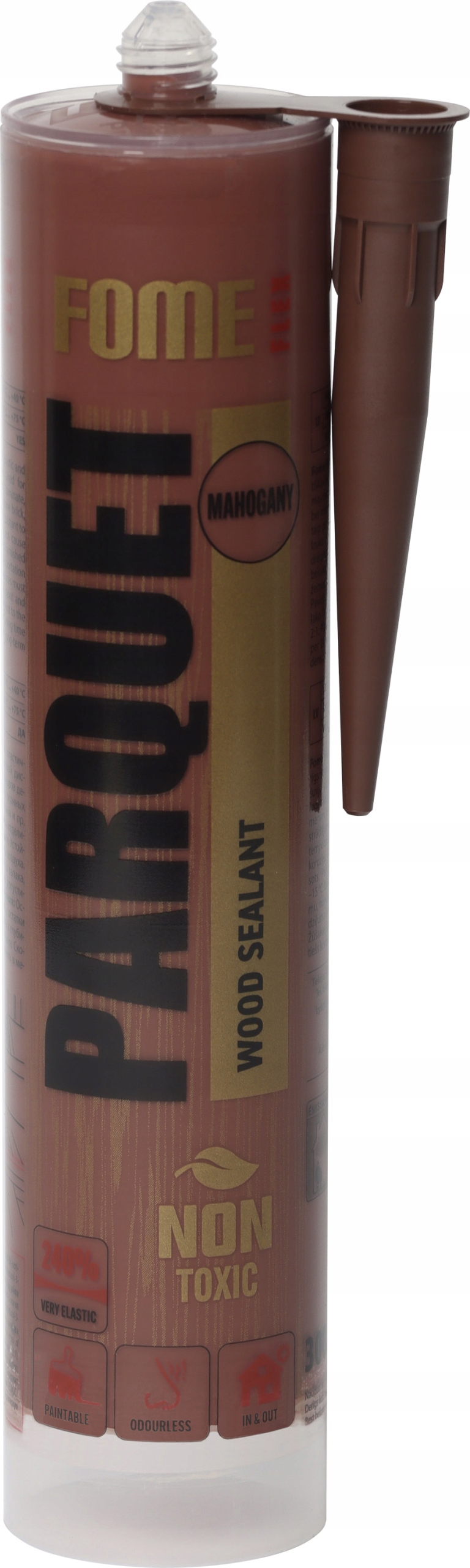 Szpachla do drewna Parquet mahoń 300 ml Fome Flex