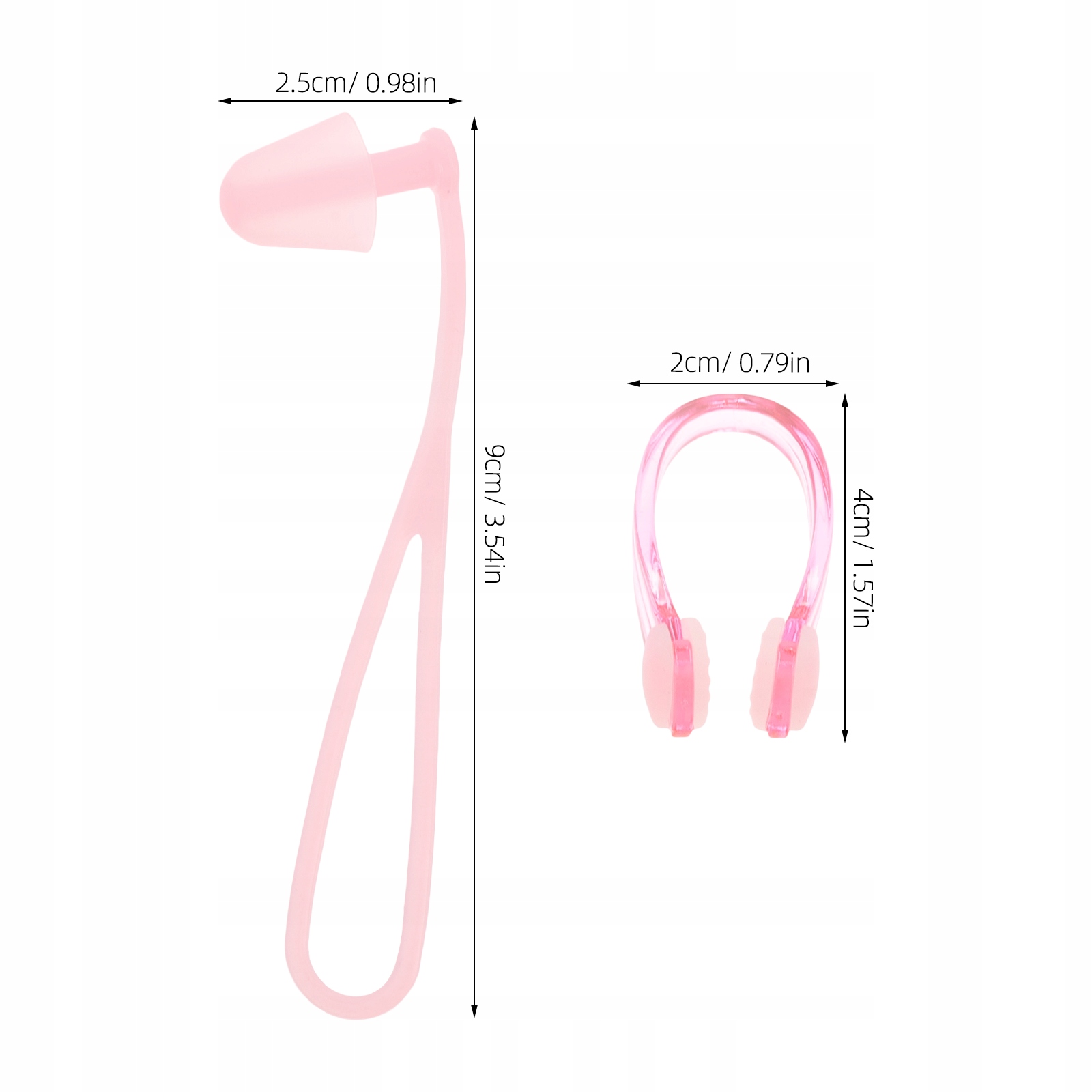 ZESTAW NOSEKLEMÓW I ZATYCZEK DO USZU NA BASEN I KĄPIELISKO Model Plug