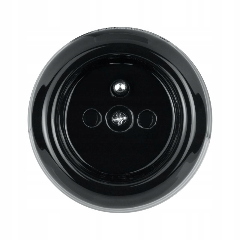 Gniazdo ceramiczne, VINTAGE, czarne DPM