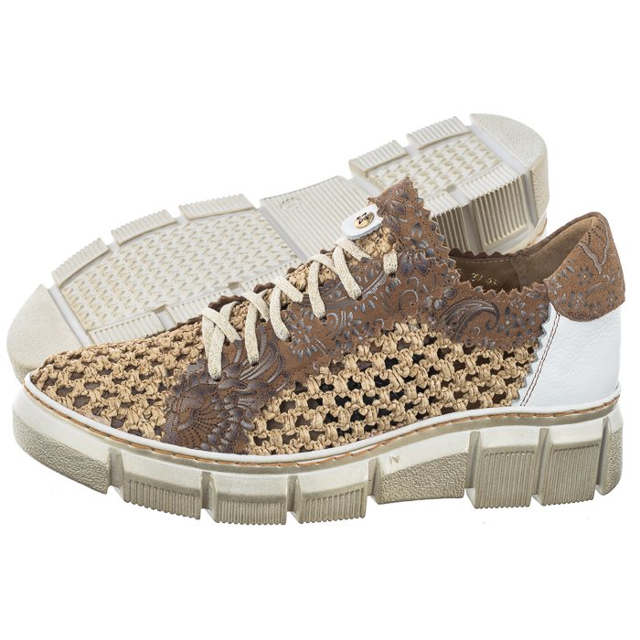 Polobotky Dámské Ažurové Maciejka Béžové 05850-04