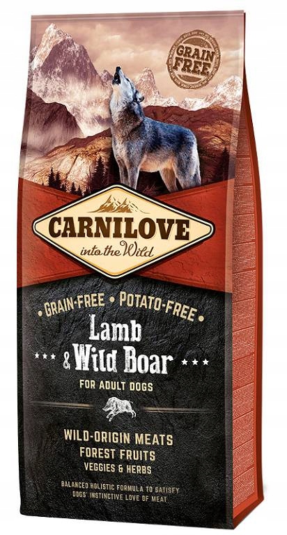 Carnilove Adult Lamb & Wild Boar Karma sucha z jagnięciną i dzikiem 12kg