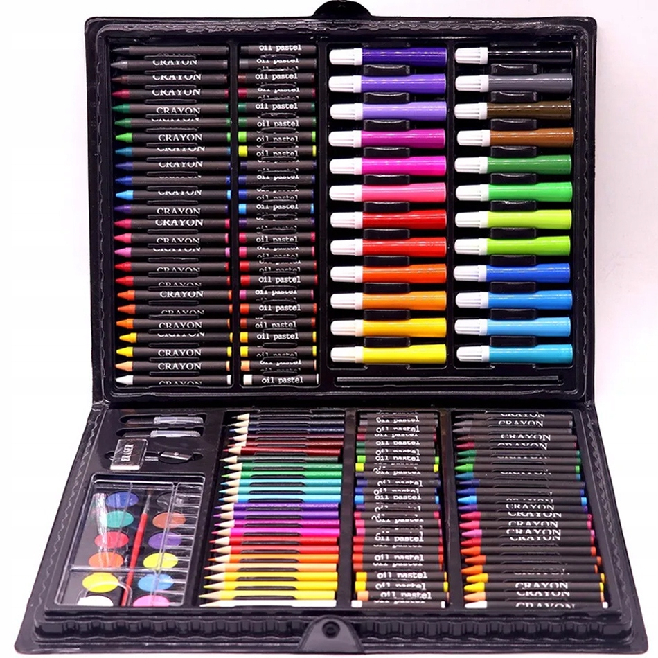 DUŻY ZESTAW ARTYSTYCZNY DO MALOWANIA DLA DZIECI PLASTYCZNY + WALIZKA 208el. EAN (GTIN) 5904347198084
