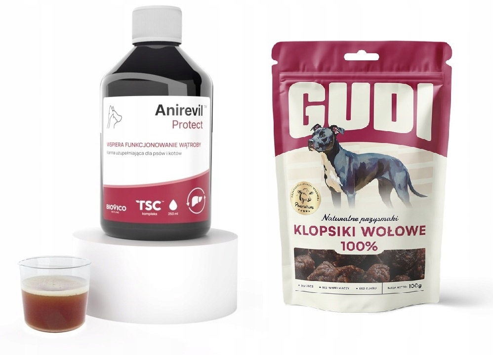 Levně Biovico Anirevil Protect 250 ml Tekutina na podporu jater Pamlsek Gudi