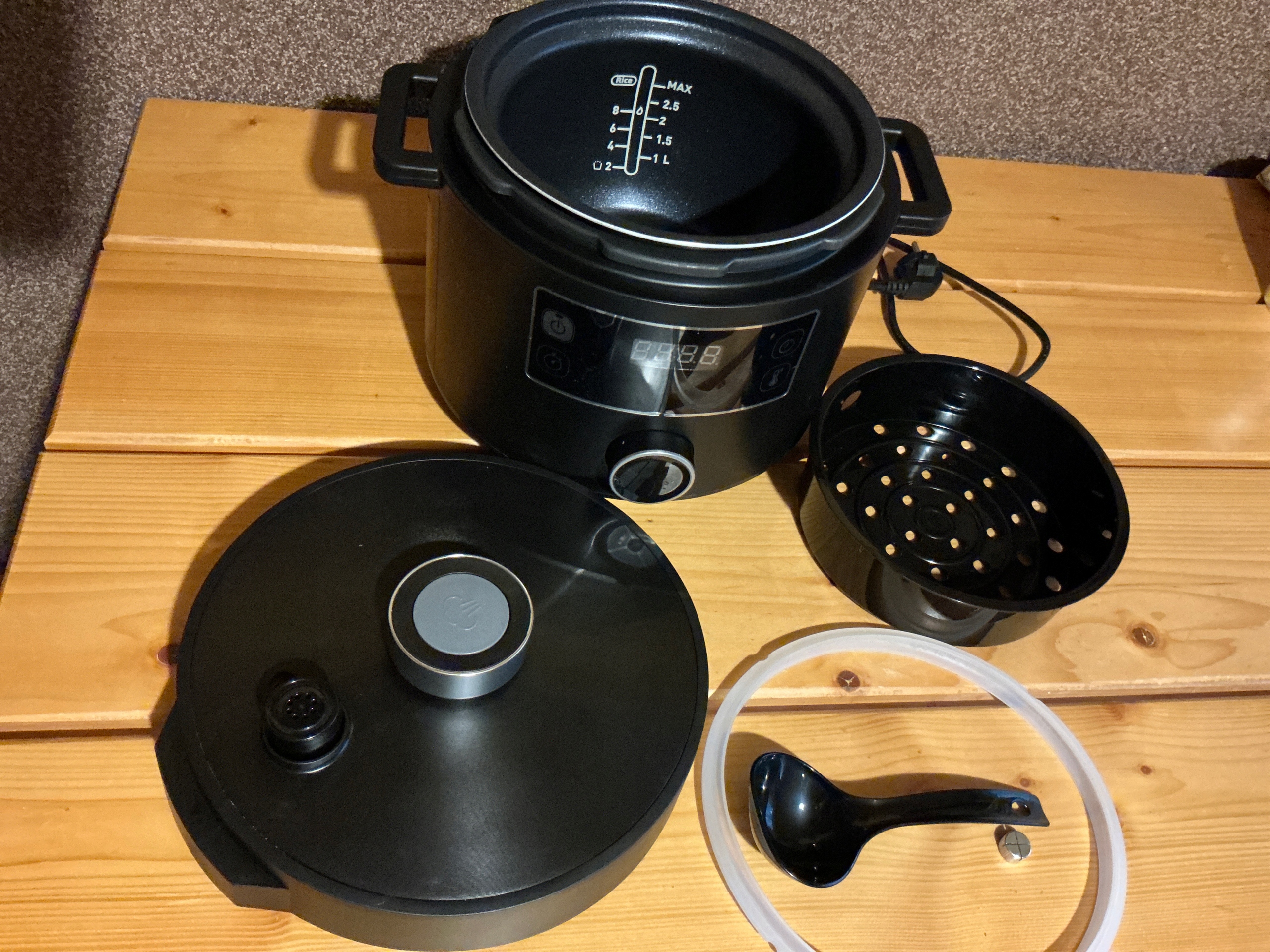 MOULINEX Epic Turbo Cuisine Szybkowar Elektryczny 1090W Czarny — miniatura 10