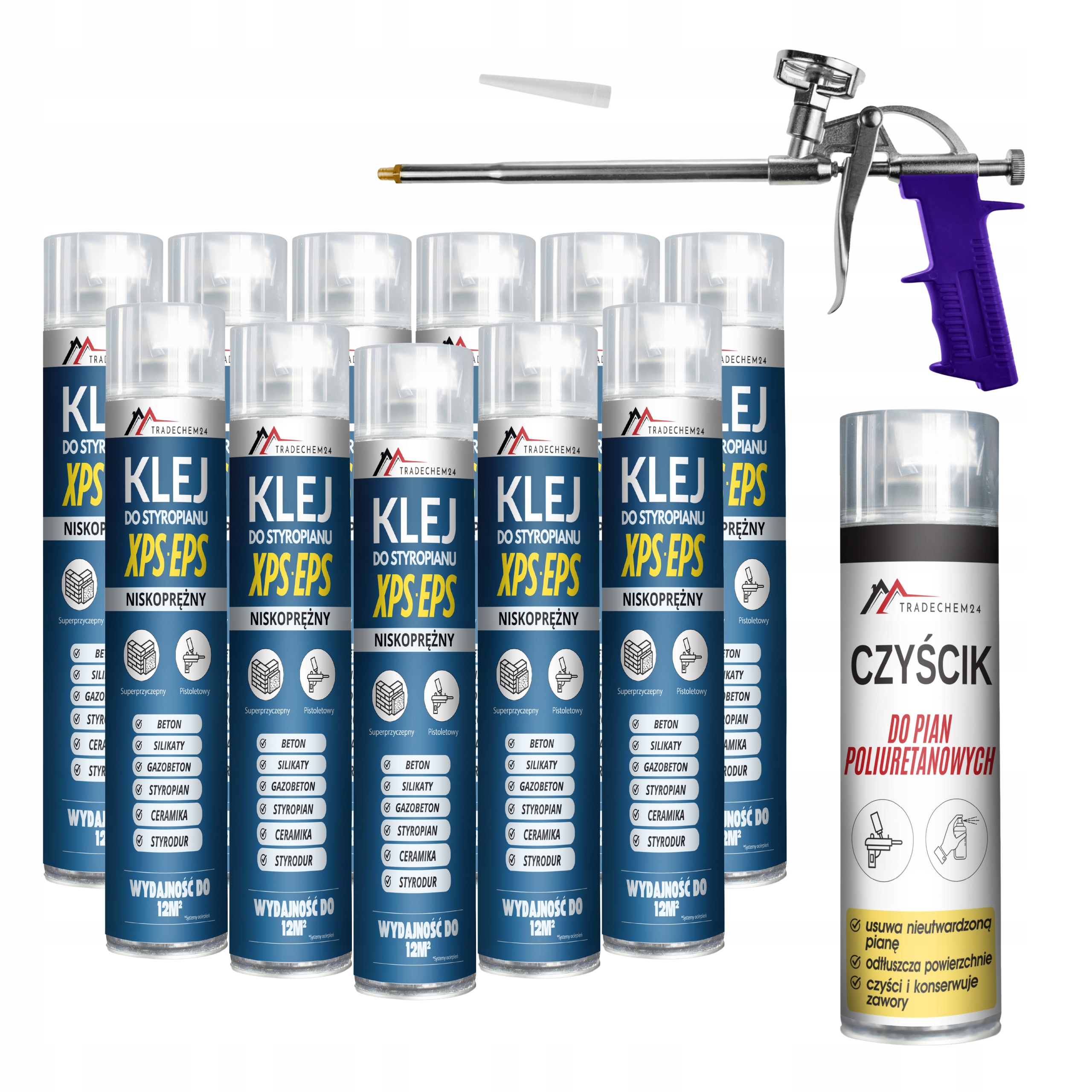 Pěnové Lepidlo Na Styrofoam 750 ML Pěnové Lepidlo Čistič Pistole