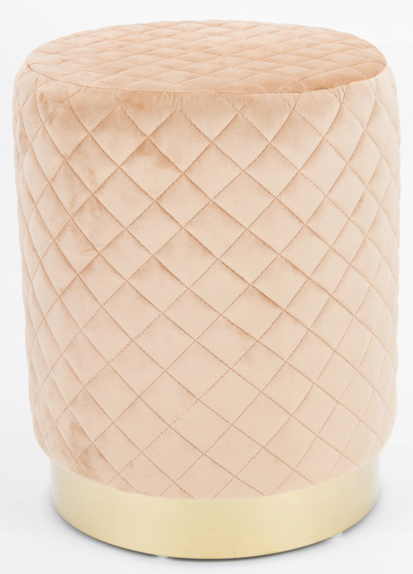 Siedzisko puf prowansalskie brzoskwiniowe złote Marka inna