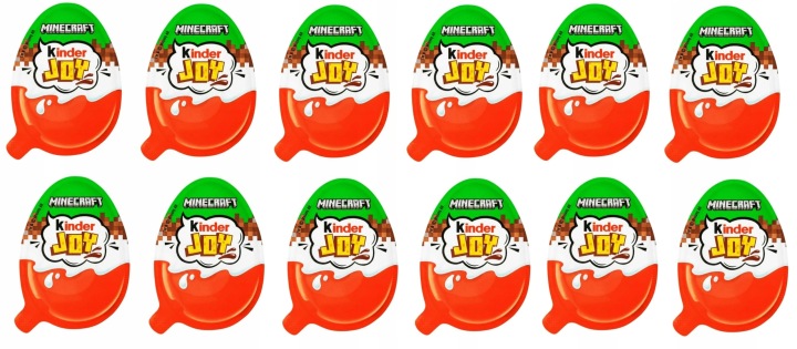 Kinder Jajko Joy Niespodzianka Zabawka MInecraft 20g x 12szt