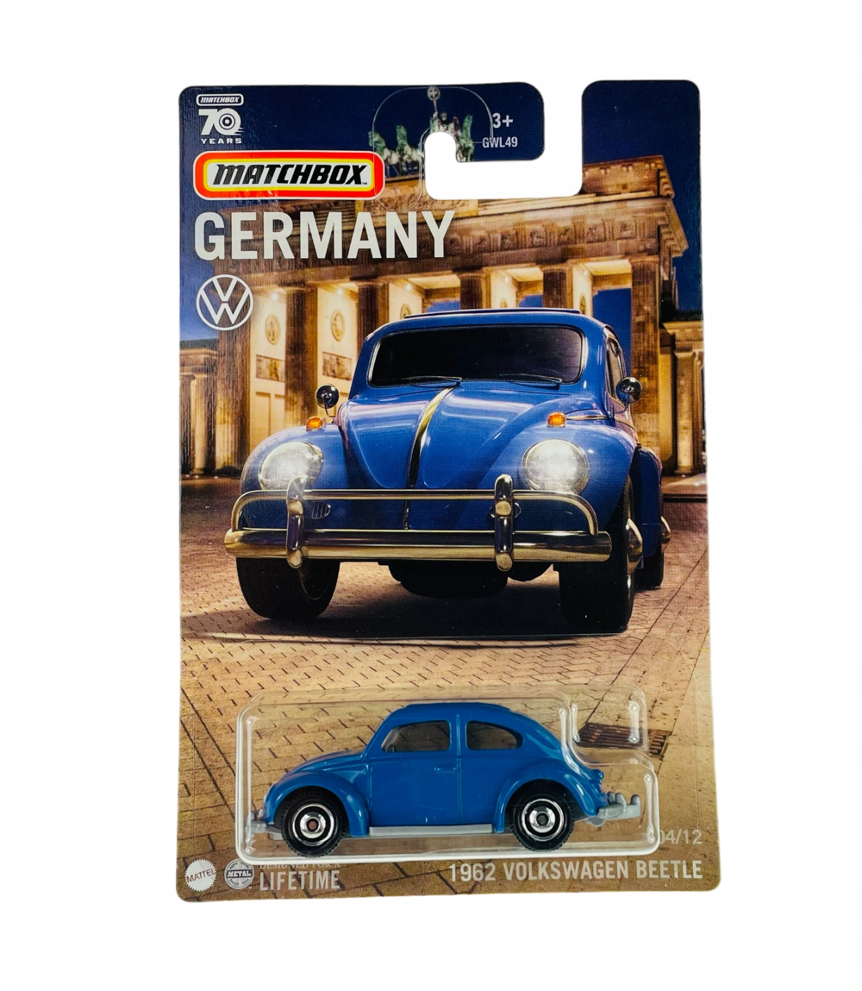 

Matchbox Germany 1962 Volkswagen Beetle 4/12 HPC59