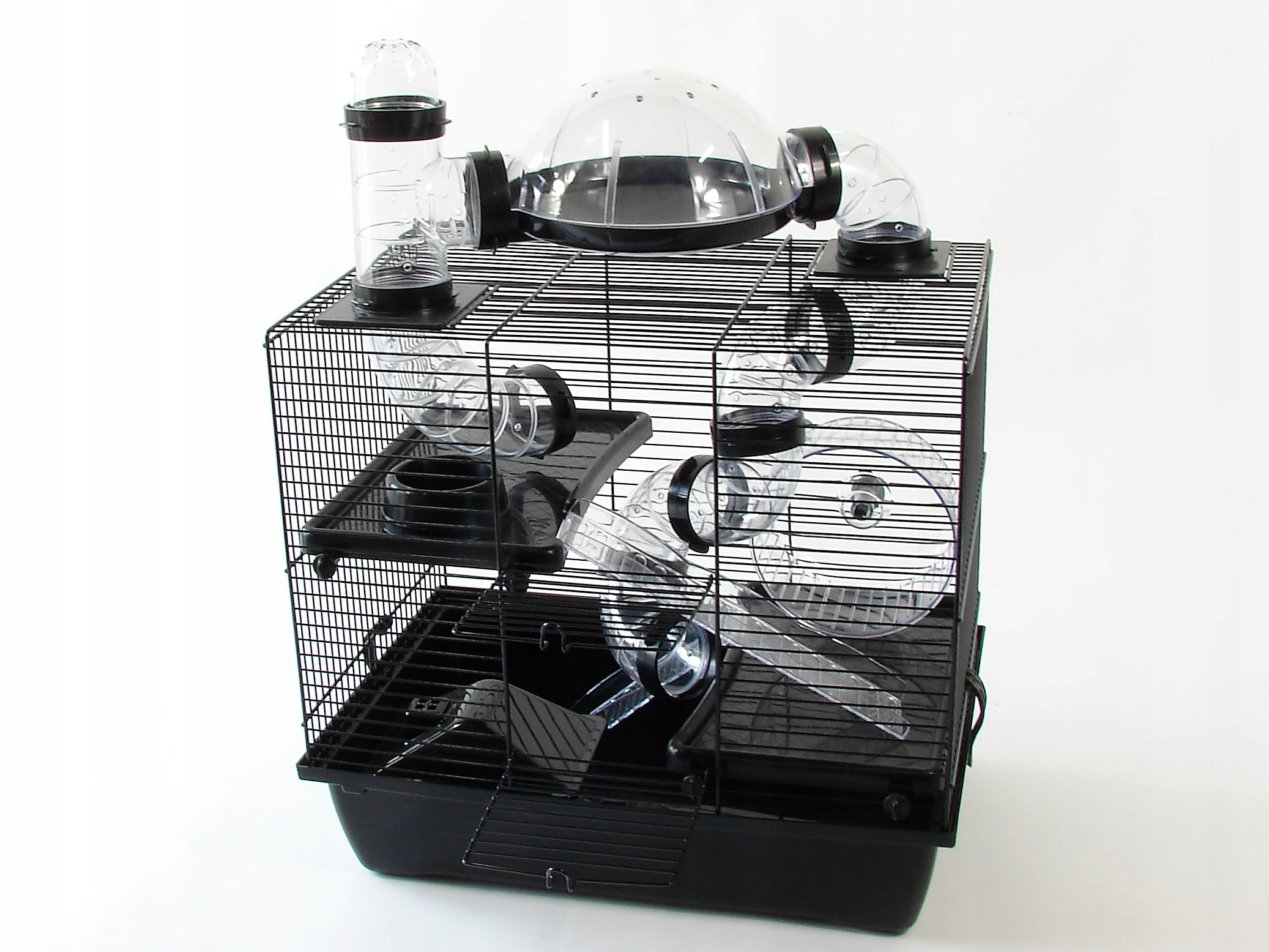 KLATKA DLA CHOMIKA TEDDY LUX I ROCKY TARAS CZARNY