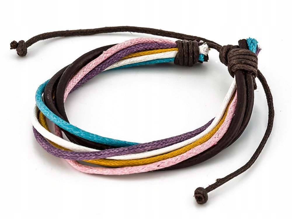 

Bransoletka damska męska Rzemyk sznurek