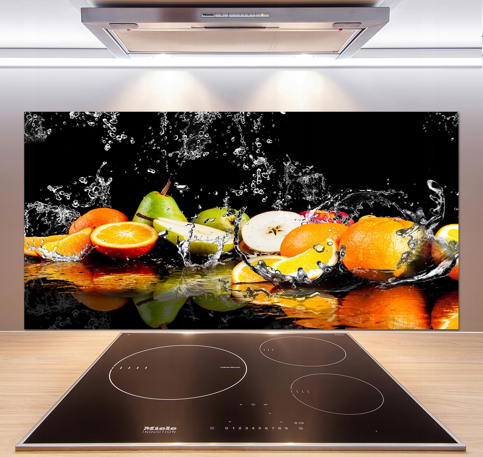 Dekoračný panel sklo Ovocie a voda 120 x 60 cm Lepidlo