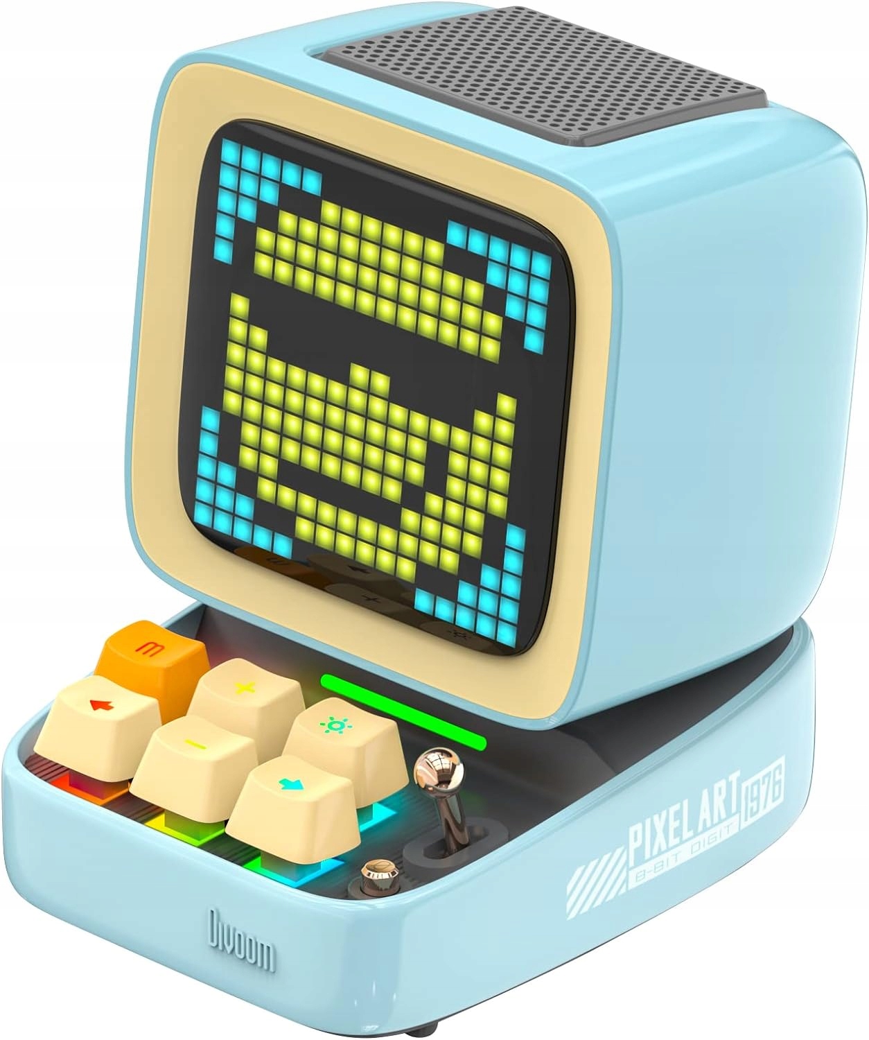Bluetooth reproduktor, modrý, 6,7 x 6,3 x 6,7 cm