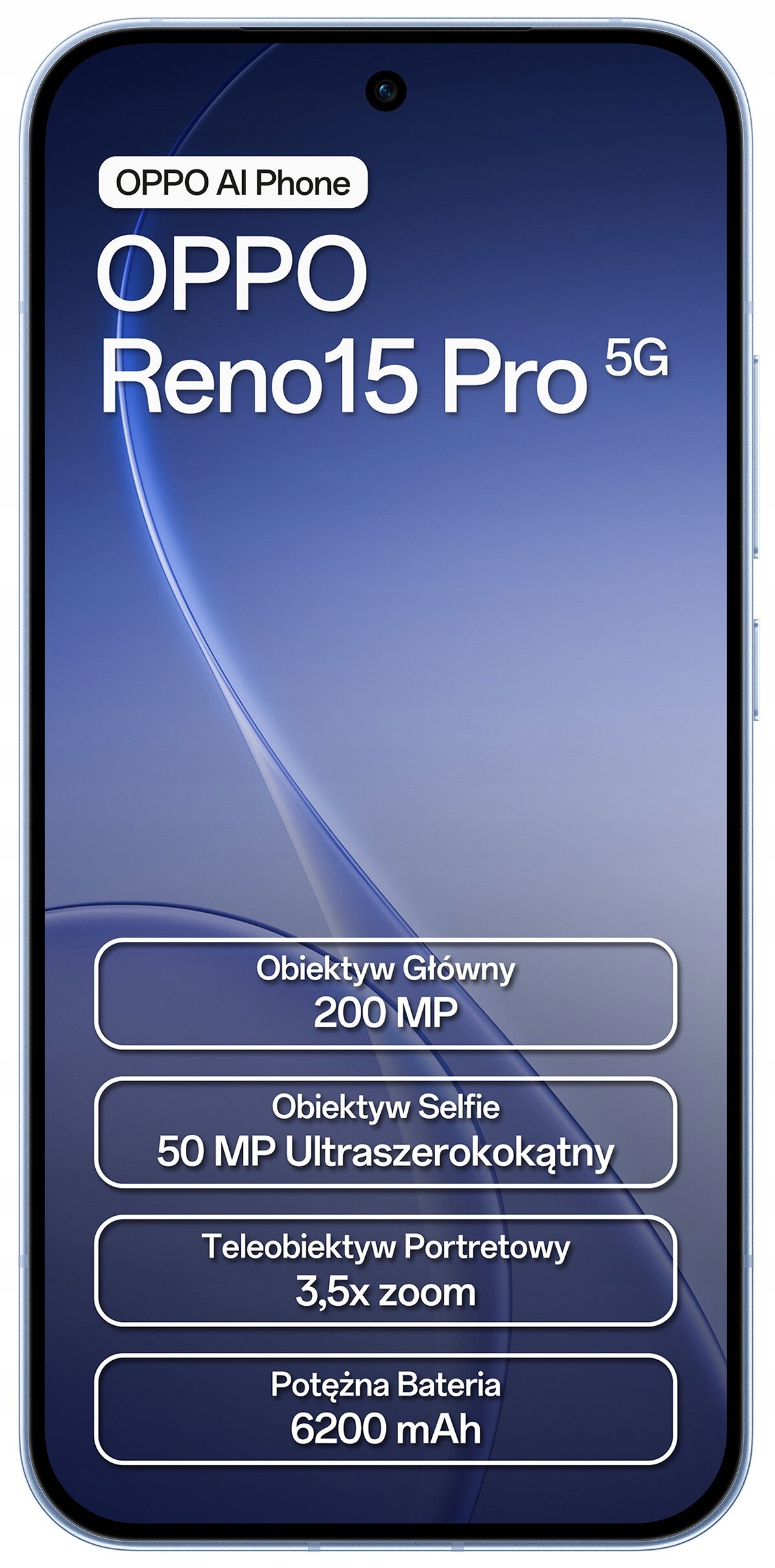 Smartphone Oppo Reno15 Pro 5G 12 Gb 512 Gb Nfc Dual Sim Modrý