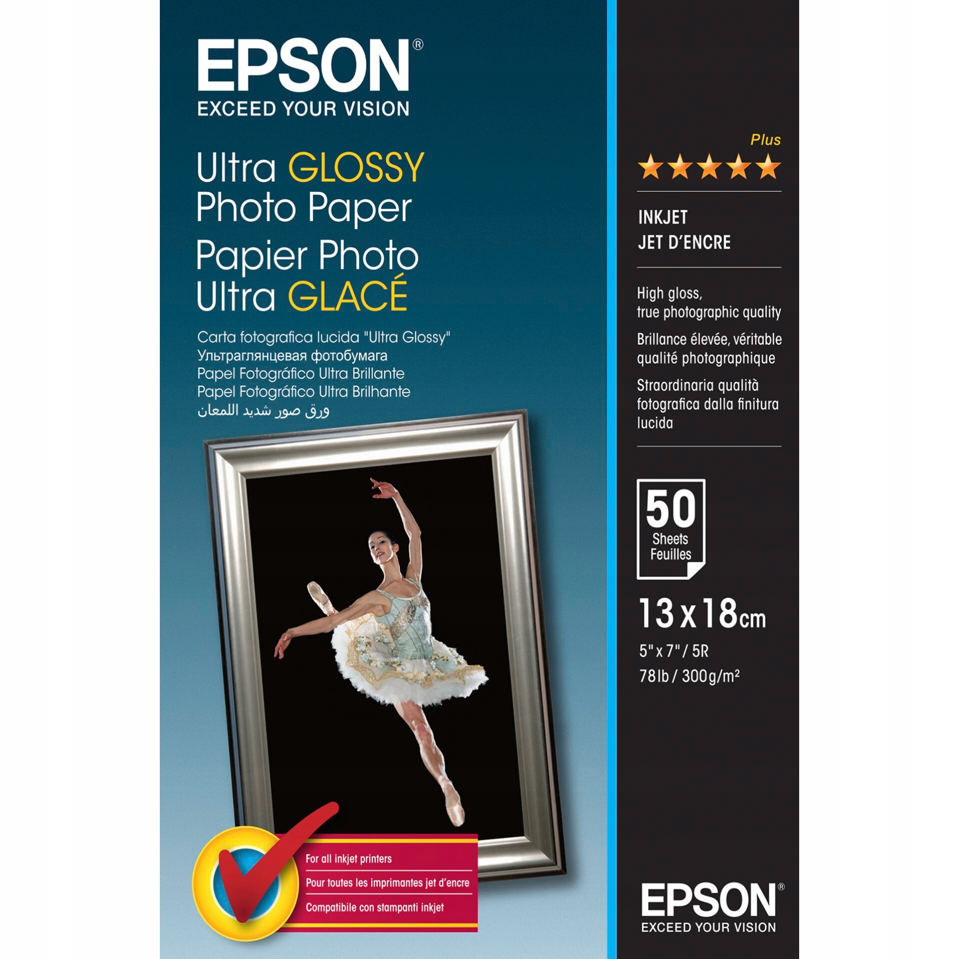 Epson Ultra Glossy Photo Paper 13x18 cm, 50 bl., 300 g S 041944