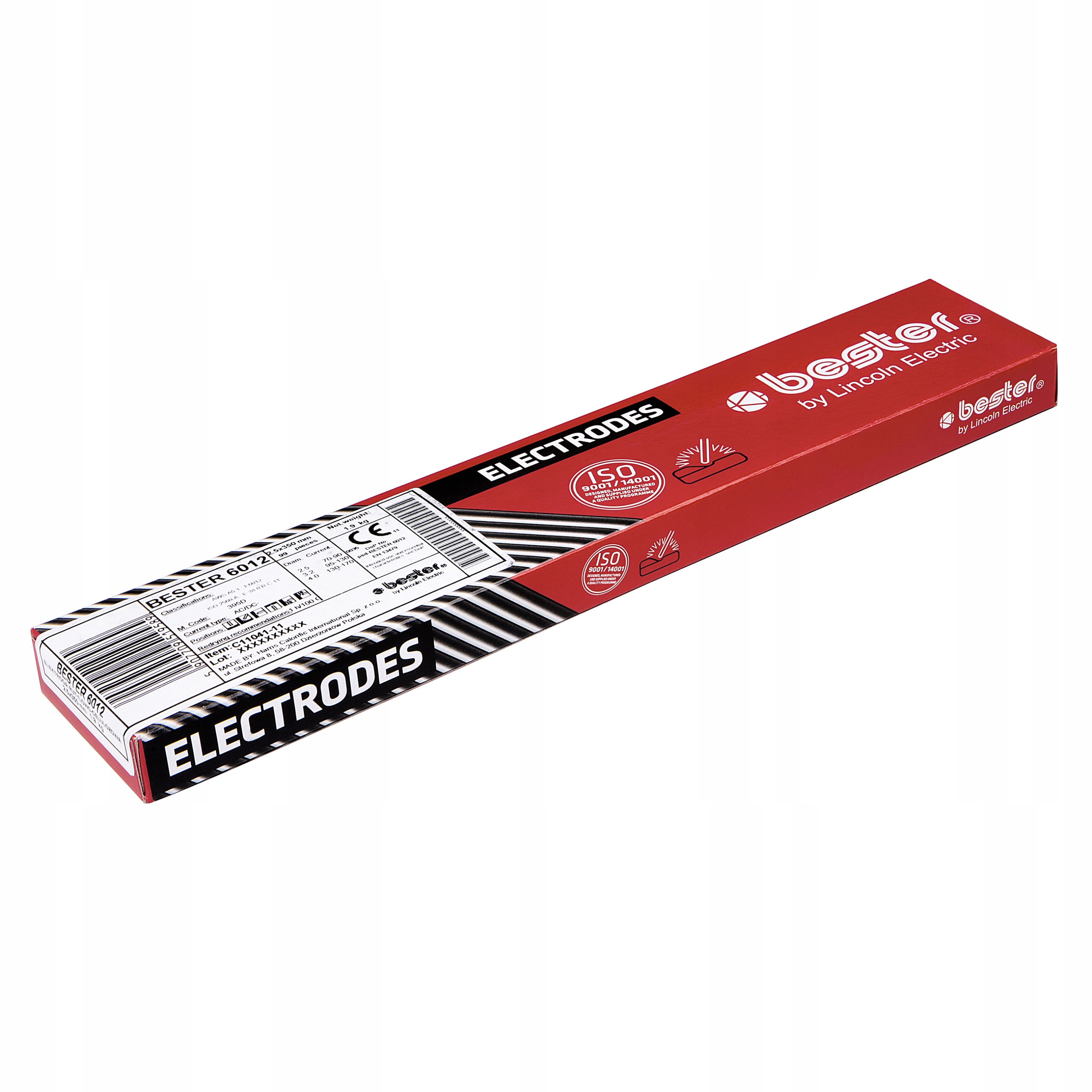 Elektrody Rutylowo-Cel. Bester 6012 2,5mm 1,9 kg