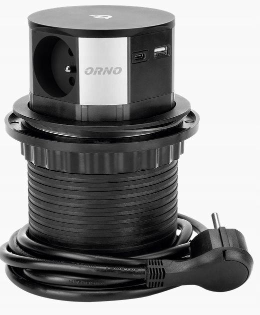 Zapuštěný blok zásuvek s indukčním nabíjením