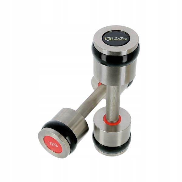 HANTELKI Ciężarki do Ćwiczeń Siłowych 2x 7 kg HMS Marka HMS