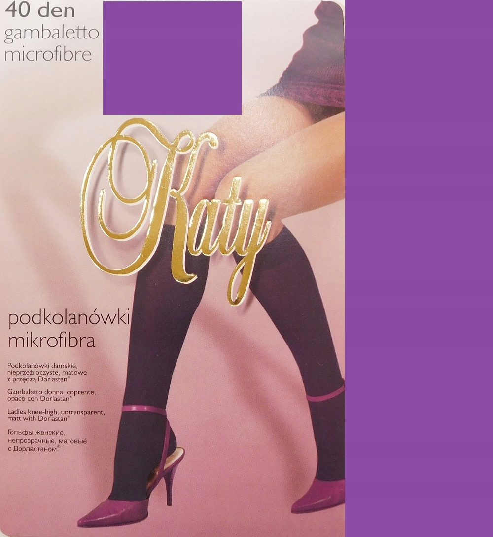 

Katy 40den podkolanówki z mikrofibry violet