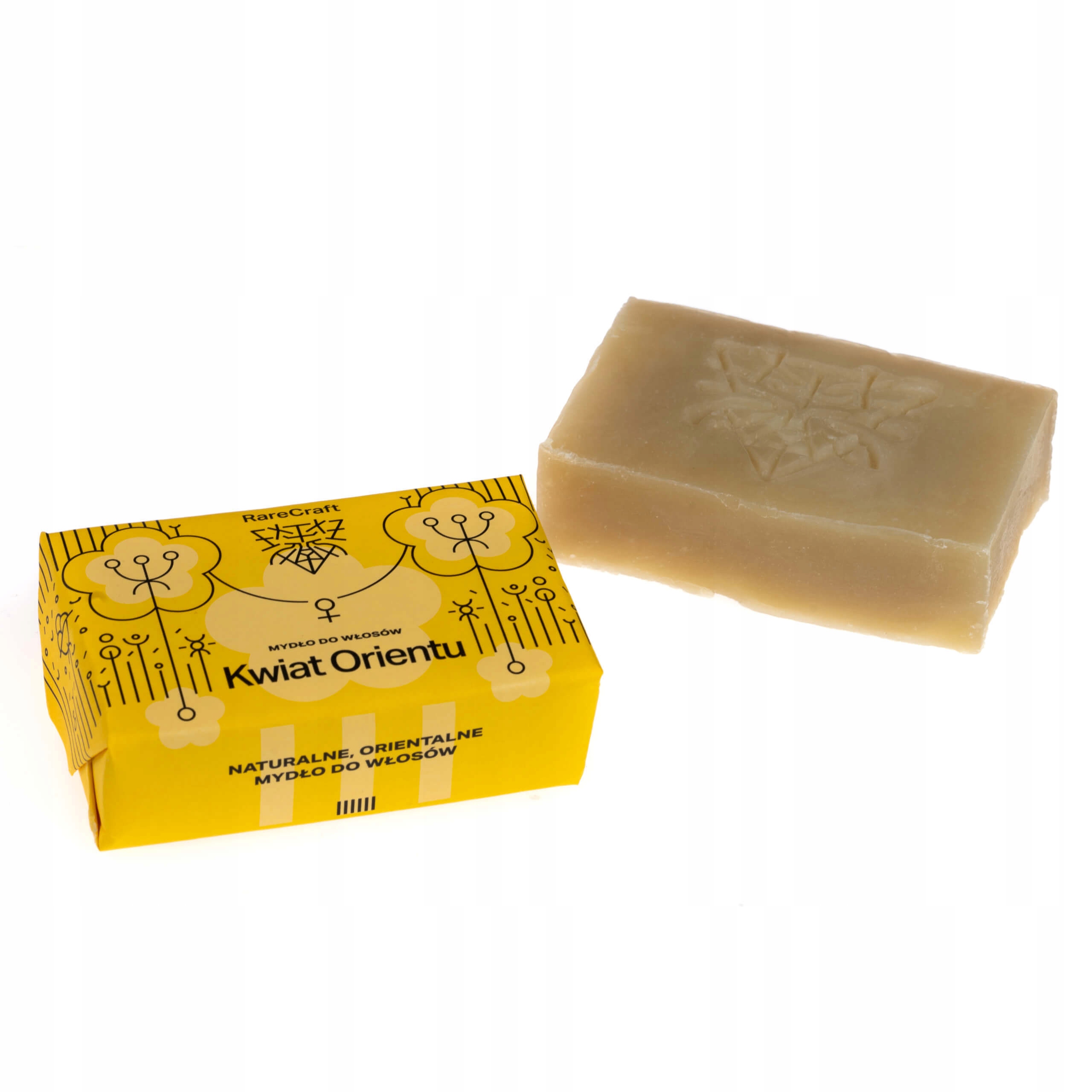 

RareCraft mydło do włosów Kwiat Orientu 110g
