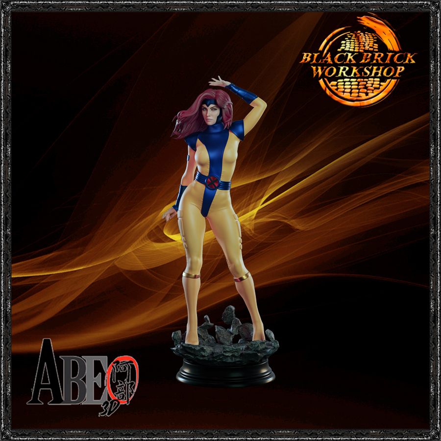 Jean Grey Unpainted Abe 3D Měřítko 1/24 (75mm) (sfw) 3D tisk