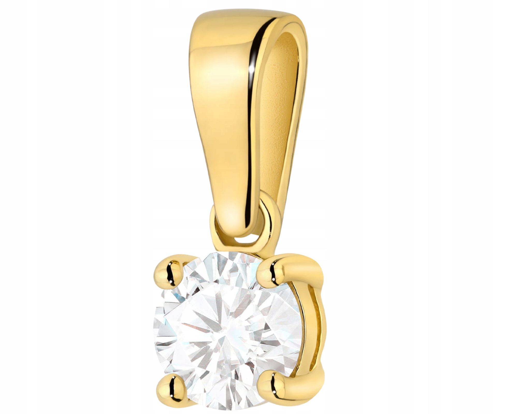 Moderní Zlatý Přívěsek S Diamanty, Gravírovaným Zlatem 585, Dárek Gravírování