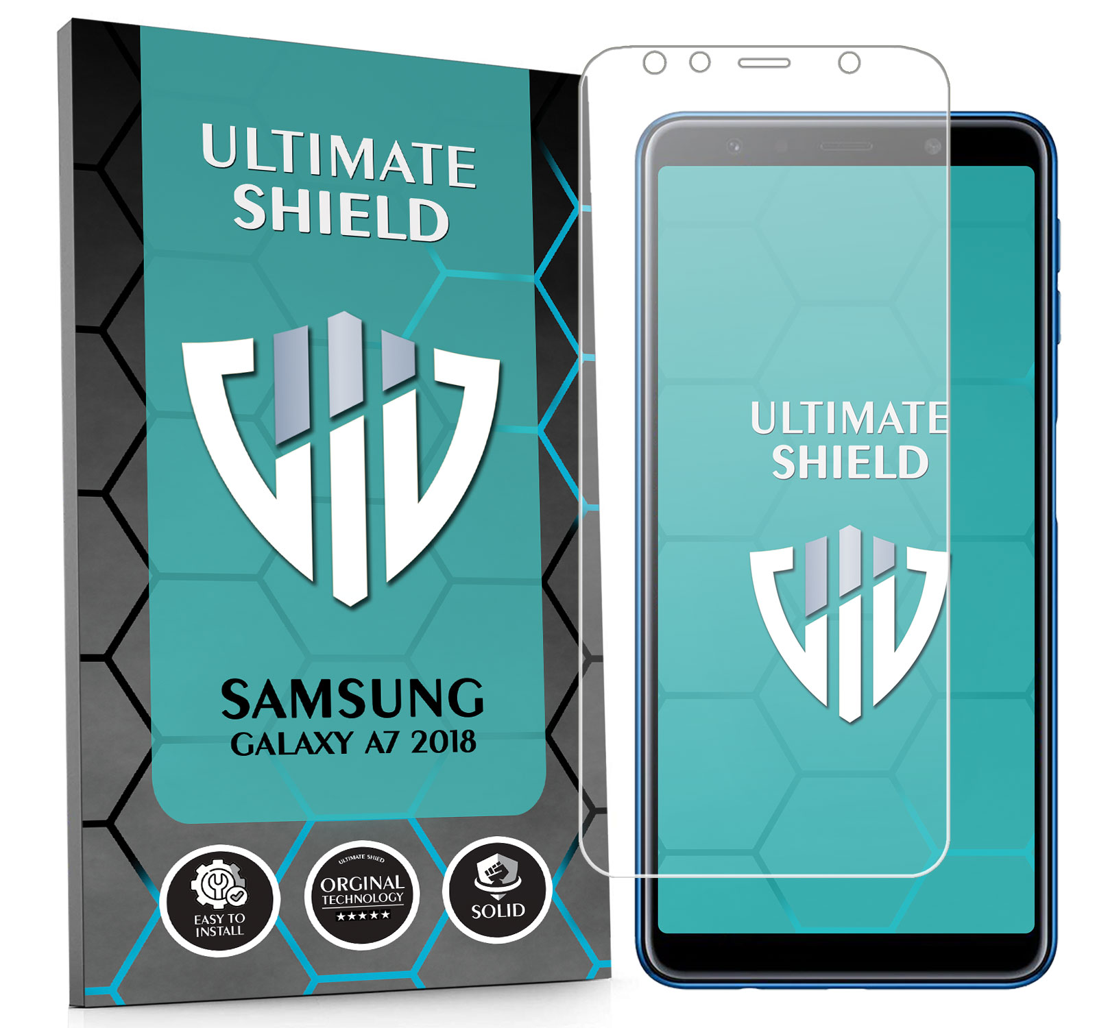 Sklo 3x Displej 7x Fotoaparát Rychlý Objektiv Pro Samsung Galaxy A7 2018