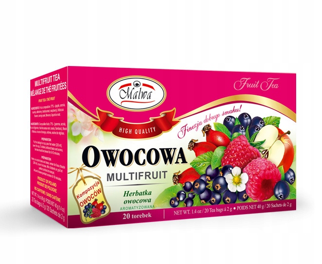 Levně 10 x Malwa Ovocný čaj 40 g (20 x 2 g)