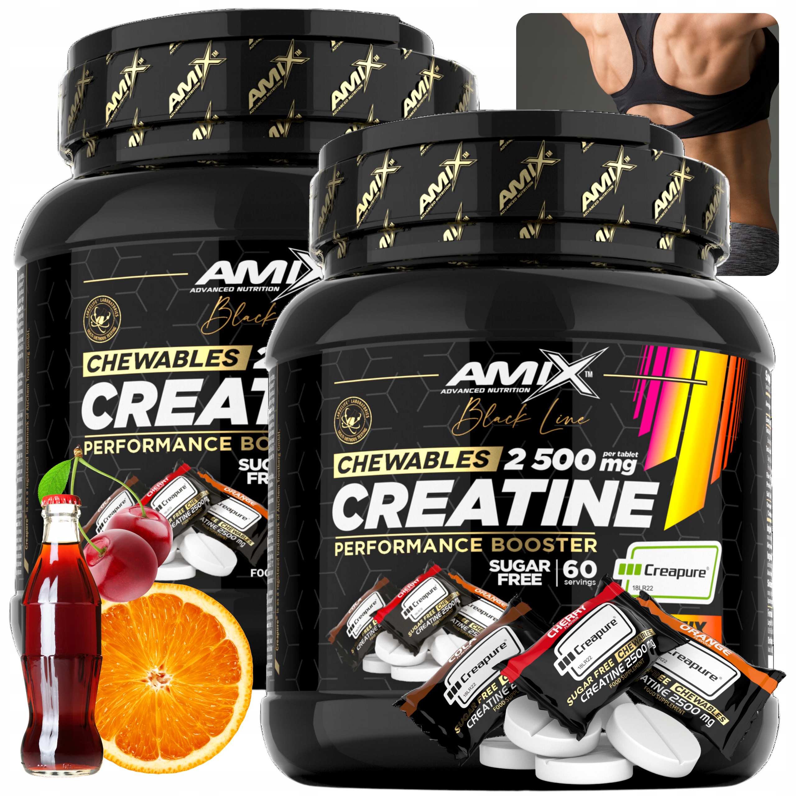 Monohydrát Kreatin Pastilky pro sání Creatine Monohydrate Creapure