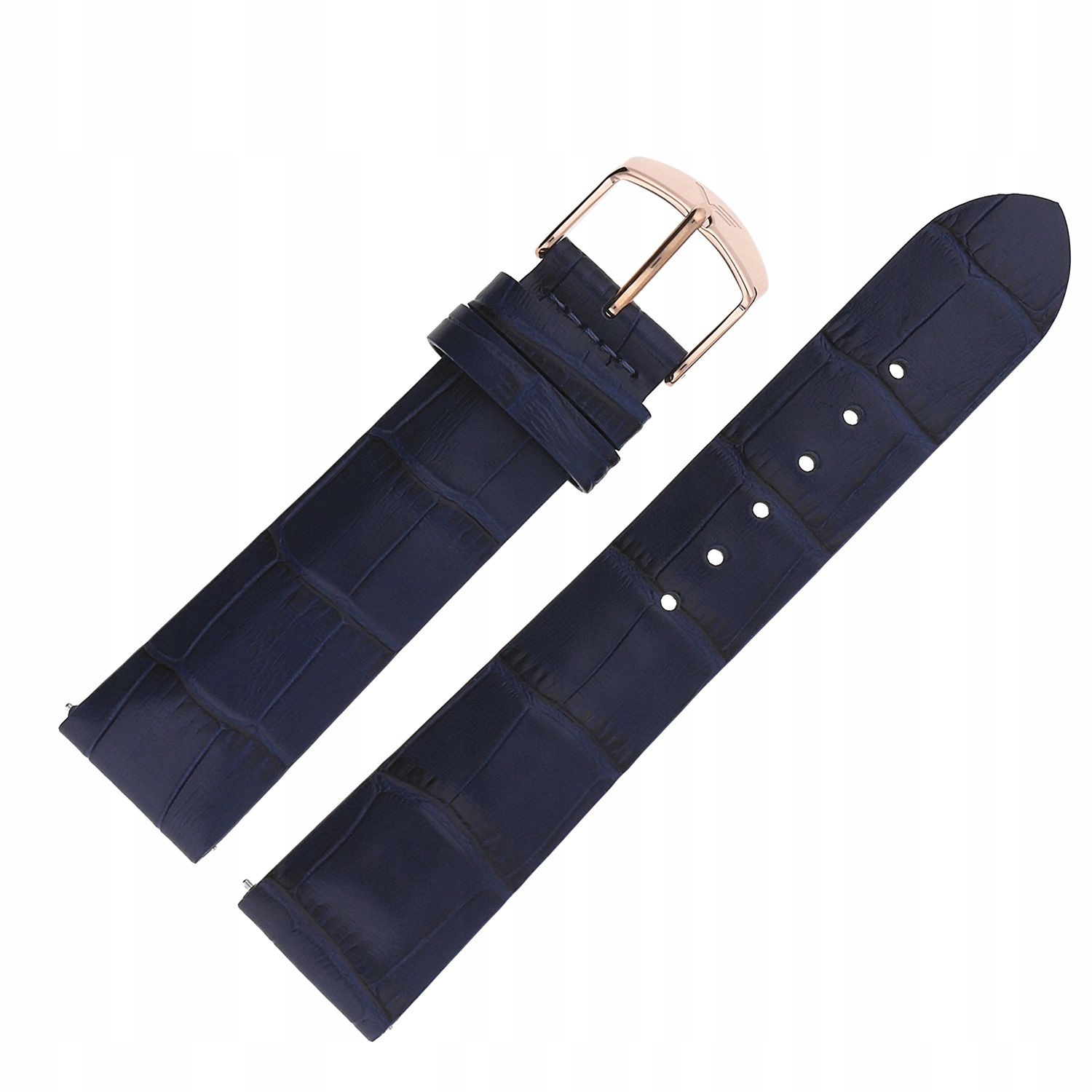 Pásek Undine Kůže (E628) modrý croco růžový