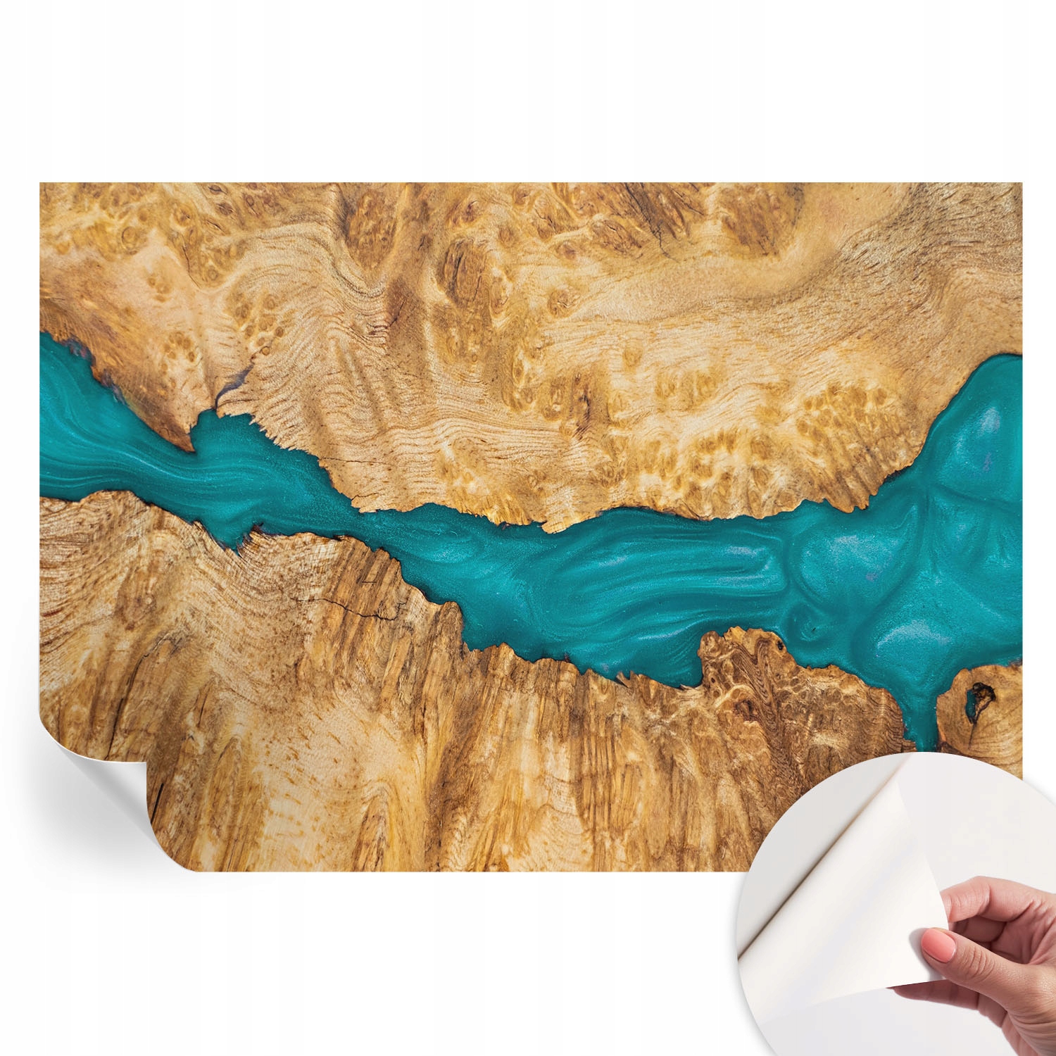 Samolepiaca tapeta na stenu 3D Drevo a živica 208 x 146 cm