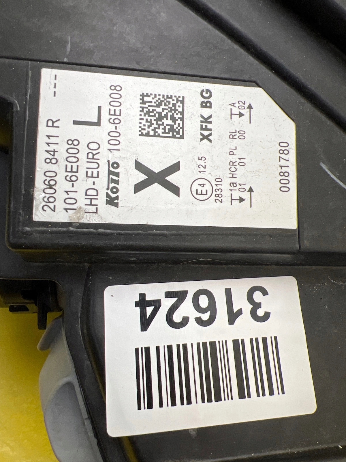light left front Renault Kangoo III IV 2021- 260608411R