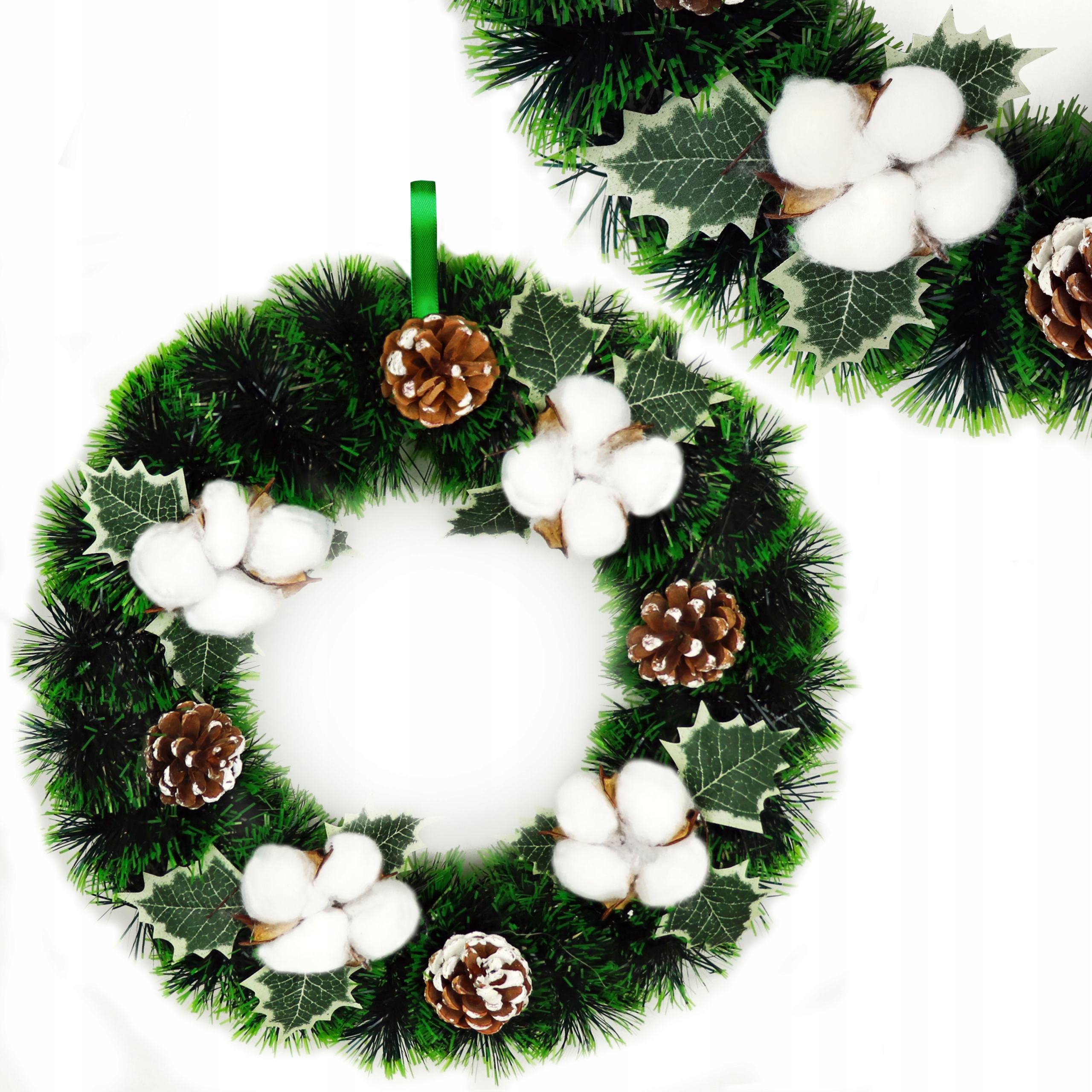 

Stroik Świąteczny Wianek Dekoracyjny Choinka 35 CM